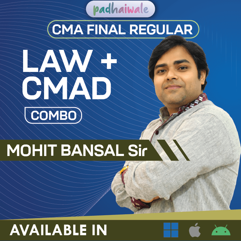 CMA Final Cost and Management Audit and Law Regular Combo Classes by Mohit Bansal for ICMAI