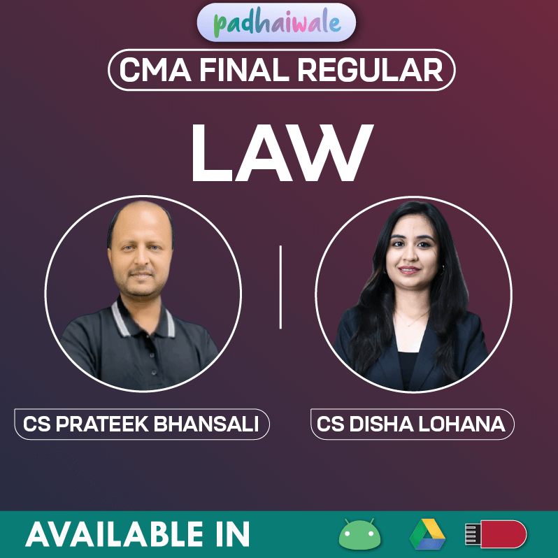 CMA Final Corporate and Economic Law Regular Online Classes with exam-oriented legal coverage for ICMAI
