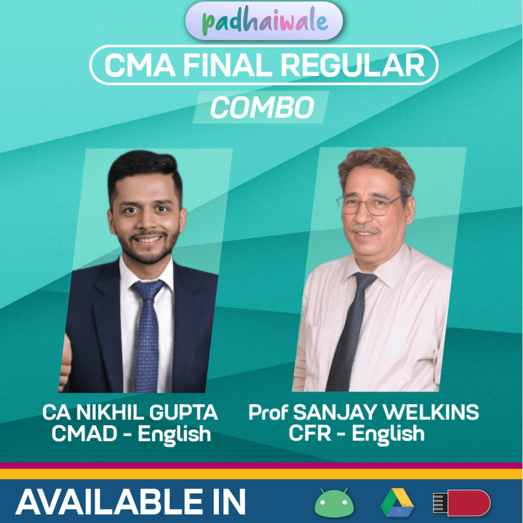 CMA Final Cost Audit + CFR Combo in English Regular Batch by CA Nikhil Gupta & Prof Sanjay Welkins