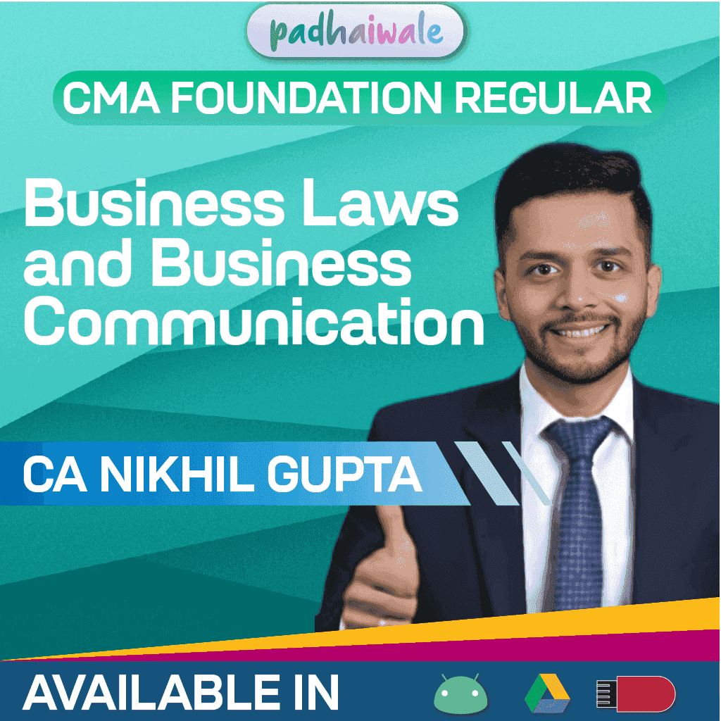 CMA Foundation Business Laws and Business Communication Regular Batch by CA Nikhil Gupta