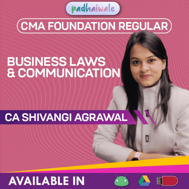 CMA Foundation Fundamentals of Business Laws Regular Batch by CA Shivangi Agrawal
