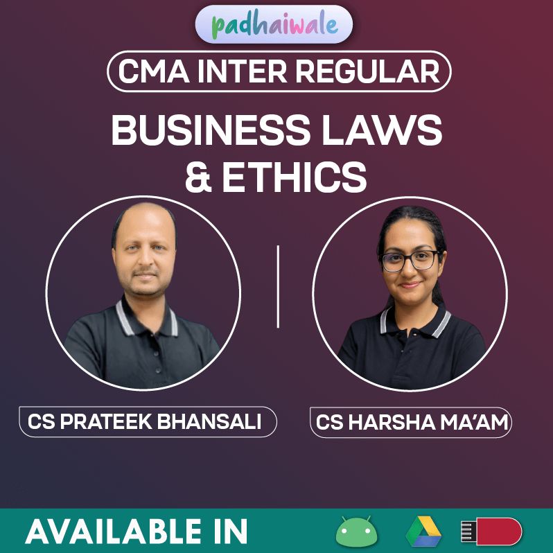 CMA Inter Business Laws and Ethics Regular Online Classes with exam-oriented legal concepts for ICMAI
