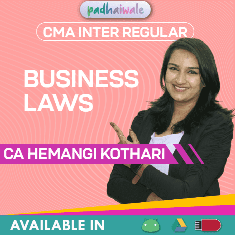CMA Inter Business Laws and Ethics Regular Batch by CA Hemangi Kothari