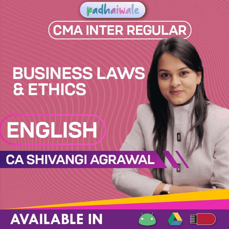 CMA Inter Business Laws and Ethics in English Regular Batch by CA Shivangi Agrawal