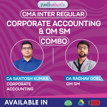 CMA Inter Corporate Accounting OM SM Combo Regular Santosh Kumar Raghav Goel