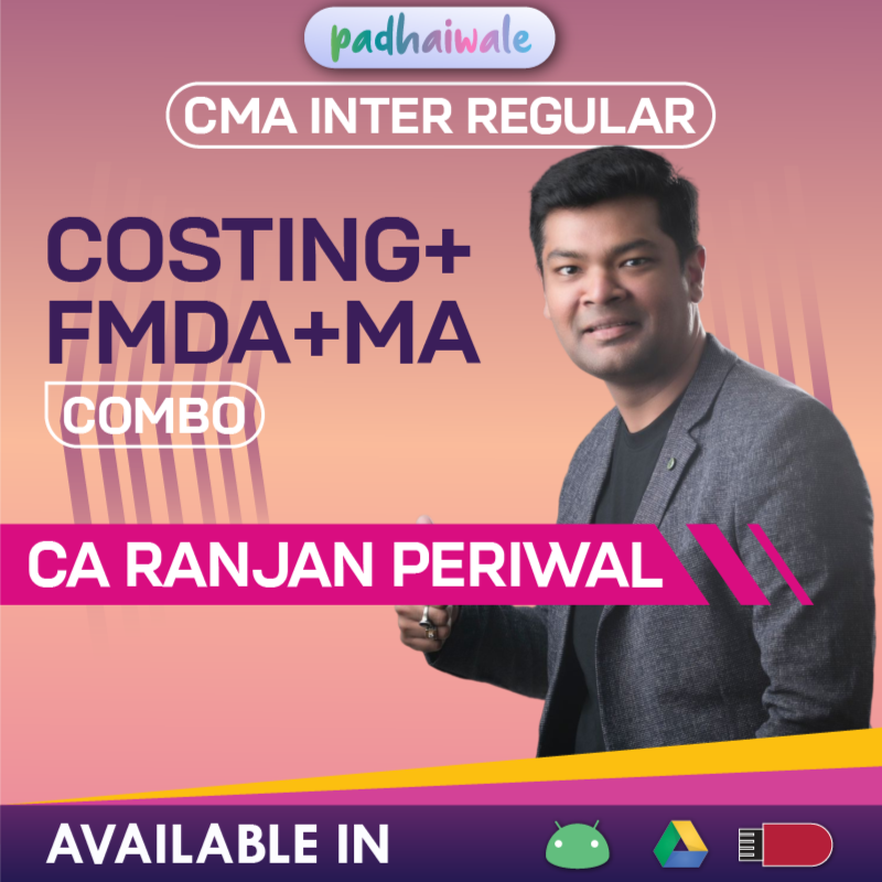 CMA Inter Costing + FM DA + MA Classes | CA Ranjan Periwal | Regular Batch
