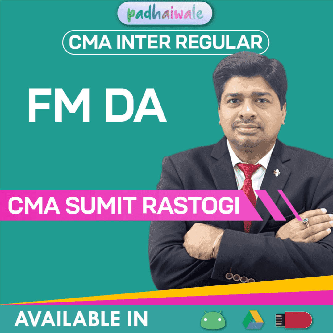 CMA Inter FMDA Classes | CMA Sumit Rastogi | Regular Batch
