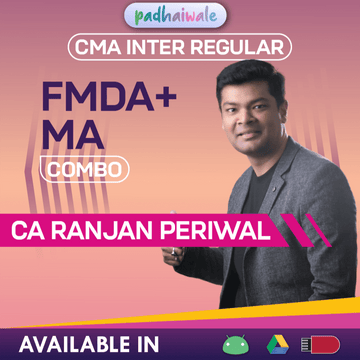 CMA Inter FM DA + MA Classes | CA Ranjan Periwal | Regular Batch