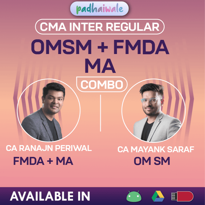 CMA Inter OM SM + FM DA + MA Classes | CA Ranjan Periwal & CA Mayank ...