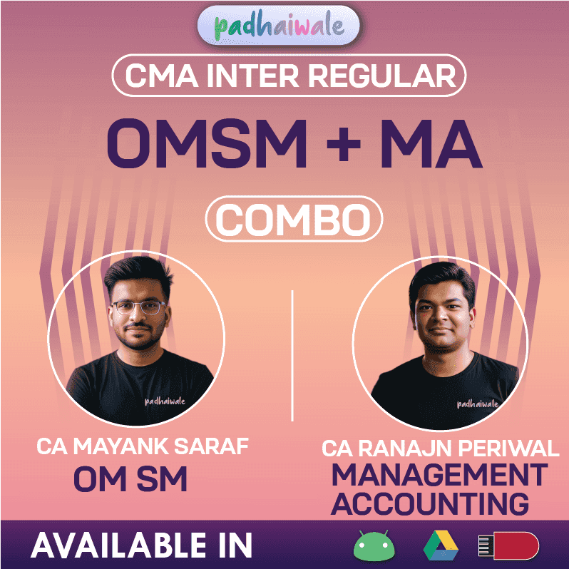 CMA Inter OM SM + Management Accounting Combo Regular Batch by CA Ranjan Periwal and CA Mayank Saraf