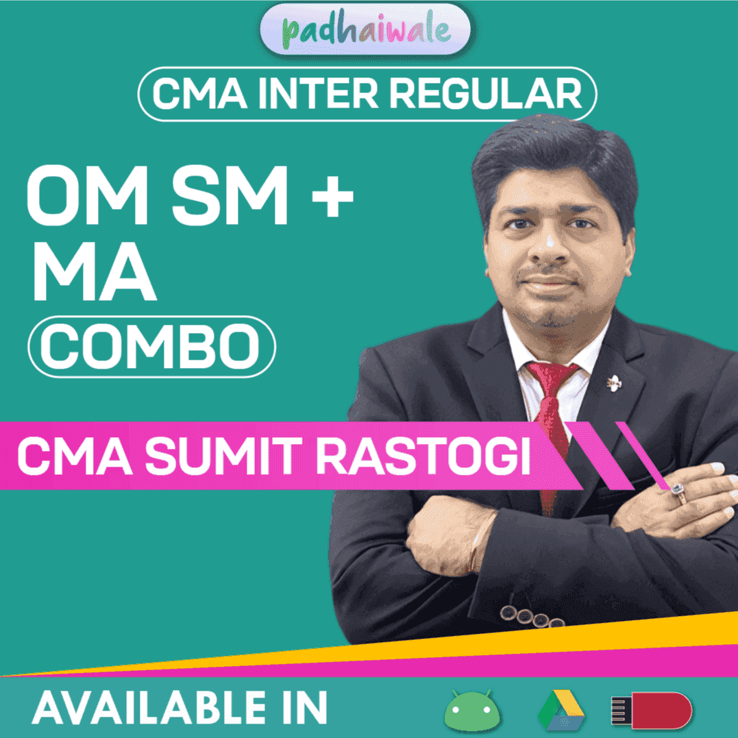 CMA Inter OM SM + Management Accounting Combo Regular Batch by CMA Sumit Rastogi