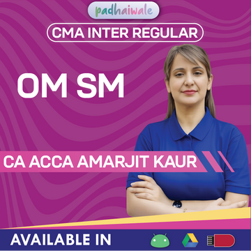 CMA Inter OM SM Regular Classes and Study Material by CA ACCA Amarjit Kaur for ICMAI