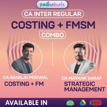 CA Inter Costing + FM SM Combo Regular Batch by CA Ranjan Periwal and CA Mayank Saraf