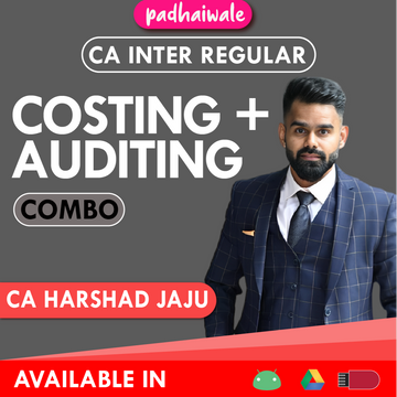 CA Inter Costing + Audit Combo Regular Batch New Scheme by CA Harshad Jaju