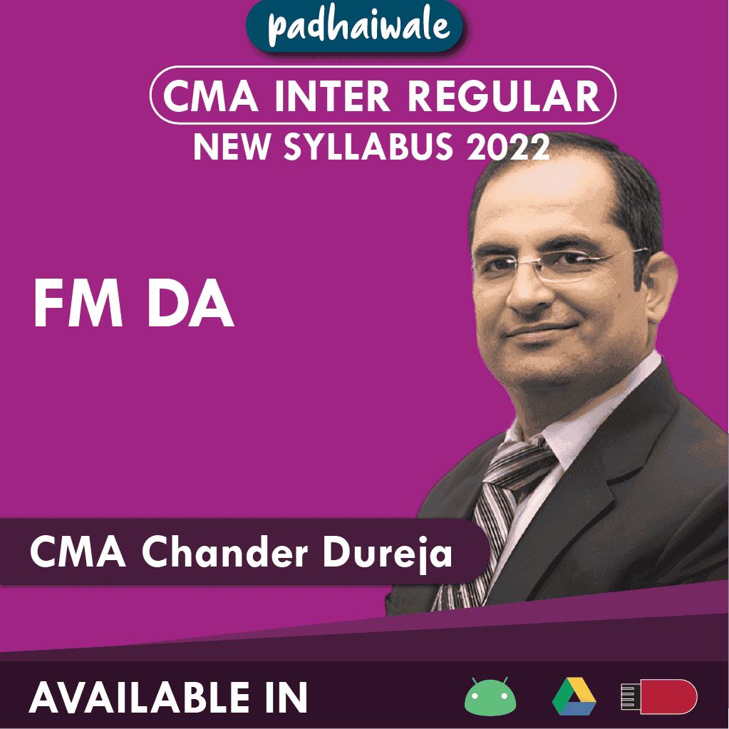 CMA Inter FM DA Regular Batch by CMA Chander Dureja