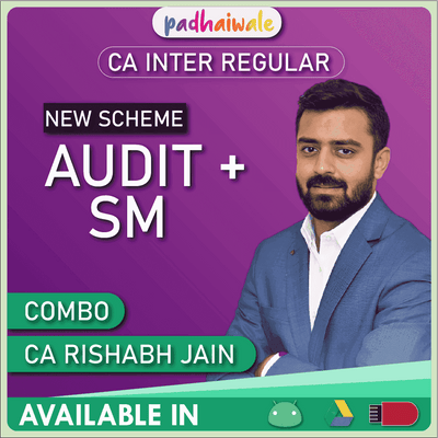 CA Inter Audit + SM Combo Regular Batch by CA Rishabh Jain – Complete ICAI Syllabus with Conceptual & Case-Based Learning