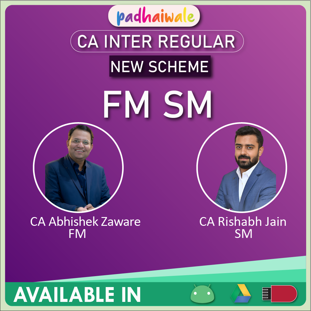 CA Inter FM SM New Scheme Abhishek Zaware Rishabh Jain