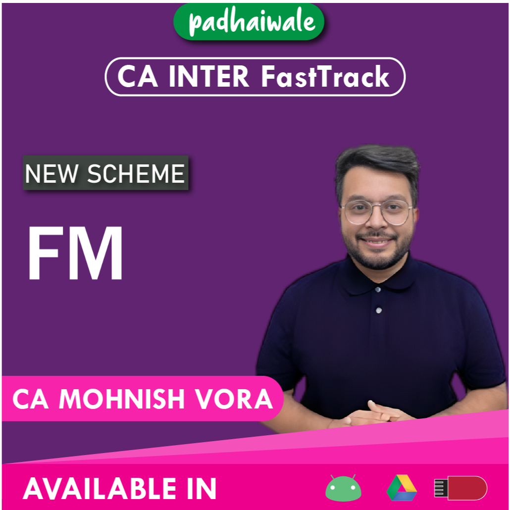 CA Inter FM FastTrack Batch by CA Mohnish Vora