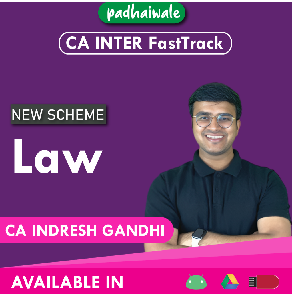 CA Inter Law FastTrack New Scheme Indresh Gandhi