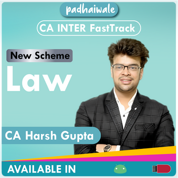 CA Inter Law FastTrack New Scheme Harsh Gupta