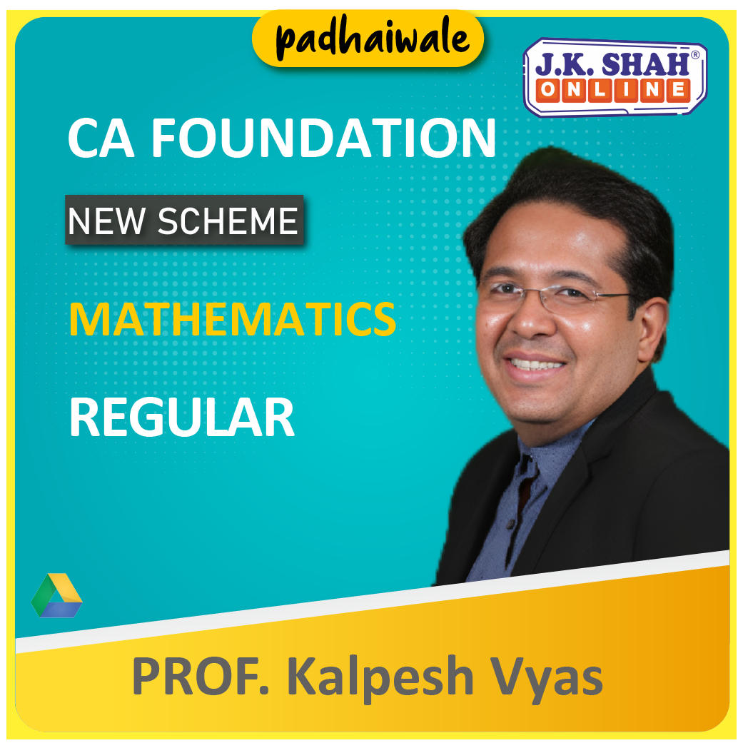 CA Foundation Business Mathematics New Scheme Kalpesh Vyas