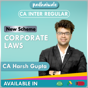 CA Inter Law New Scheme Harsh Gupta