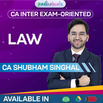 CA Inter Law Exam-Oriented Batch New Scheme by CA Shubham Singhal