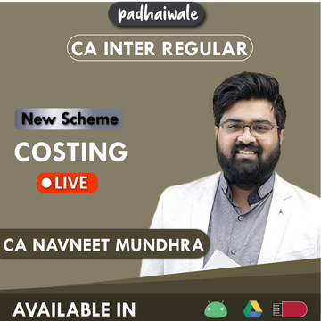 CA Inter Costing Live New Scheme Navneet Mundhra