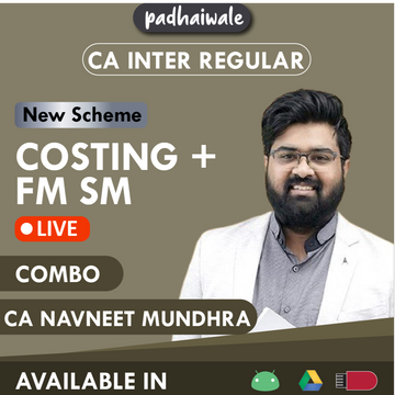 CA Inter Costing + FM SM Combo Regular Batch New Scheme by CA Navneet Mundhra