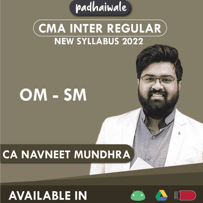 CMA Inter OM SM Regular Batch by CA Navneet Mundhra