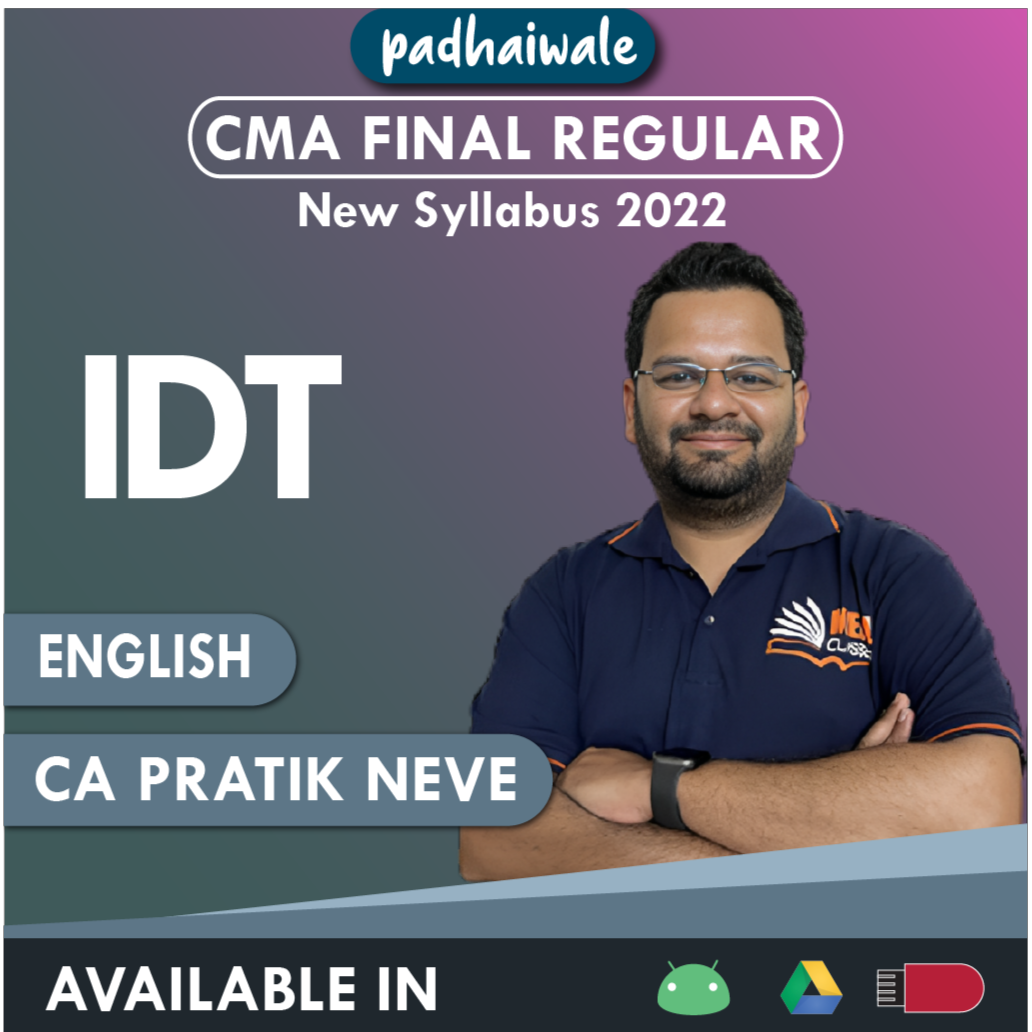 CMA Final IDT English Pratik Neve