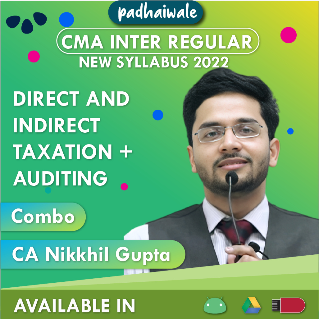 CMA Inter Direct and Indirect Taxation nikhil gupta