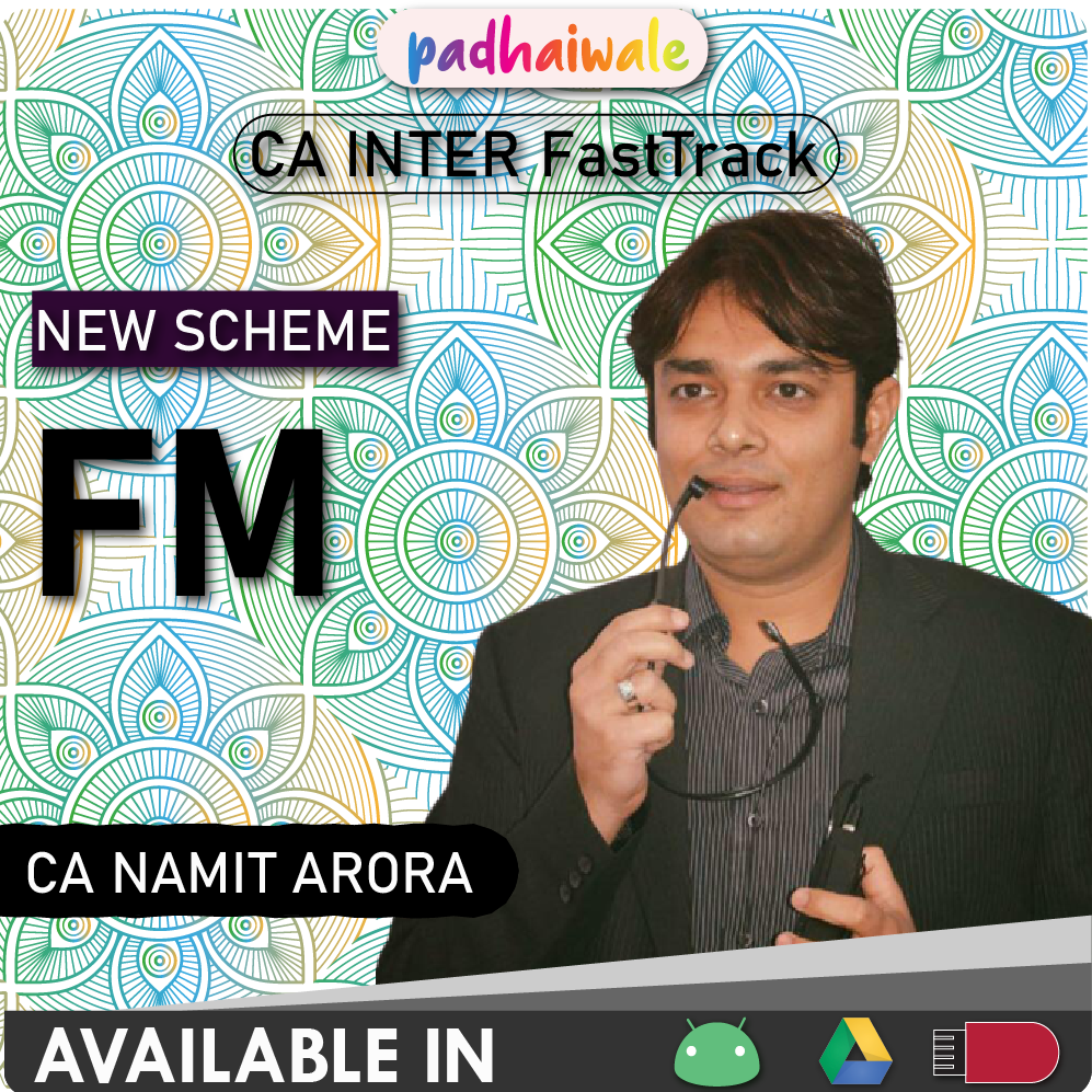 CA Inter FM FastTrack Pre-Booking New Scheme Namit Arora