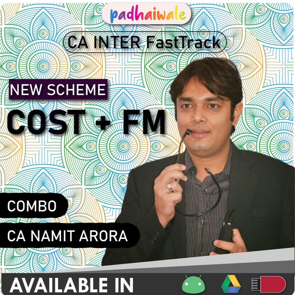 CA Inter Cost + FM Combo FastTrack Pre-Booking New Scheme Namit Arora