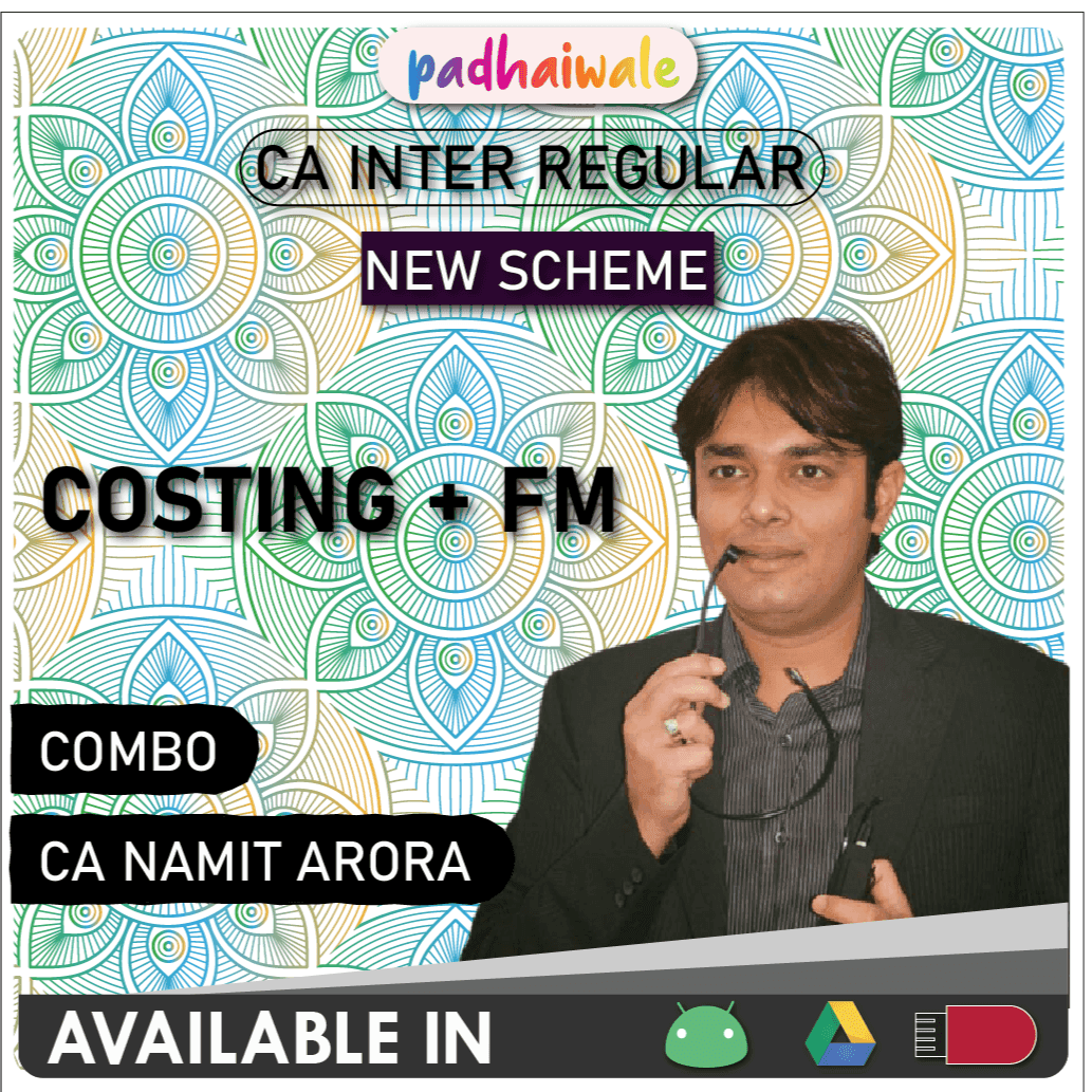 CA Inter Costing + FM Combo Regular Batch New Scheme by CA Namit Arora