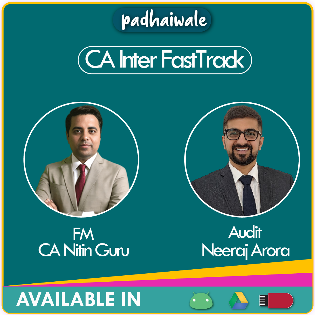 CA Inter Audit + FM Combo FastTrack Batch New Scheme by Neeraj Arora and CA Nitin Guru