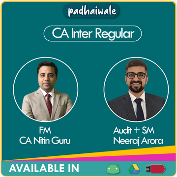 CA Inter Audit + FM SM Combo New Scheme Neeraj Arora Nitin Guru