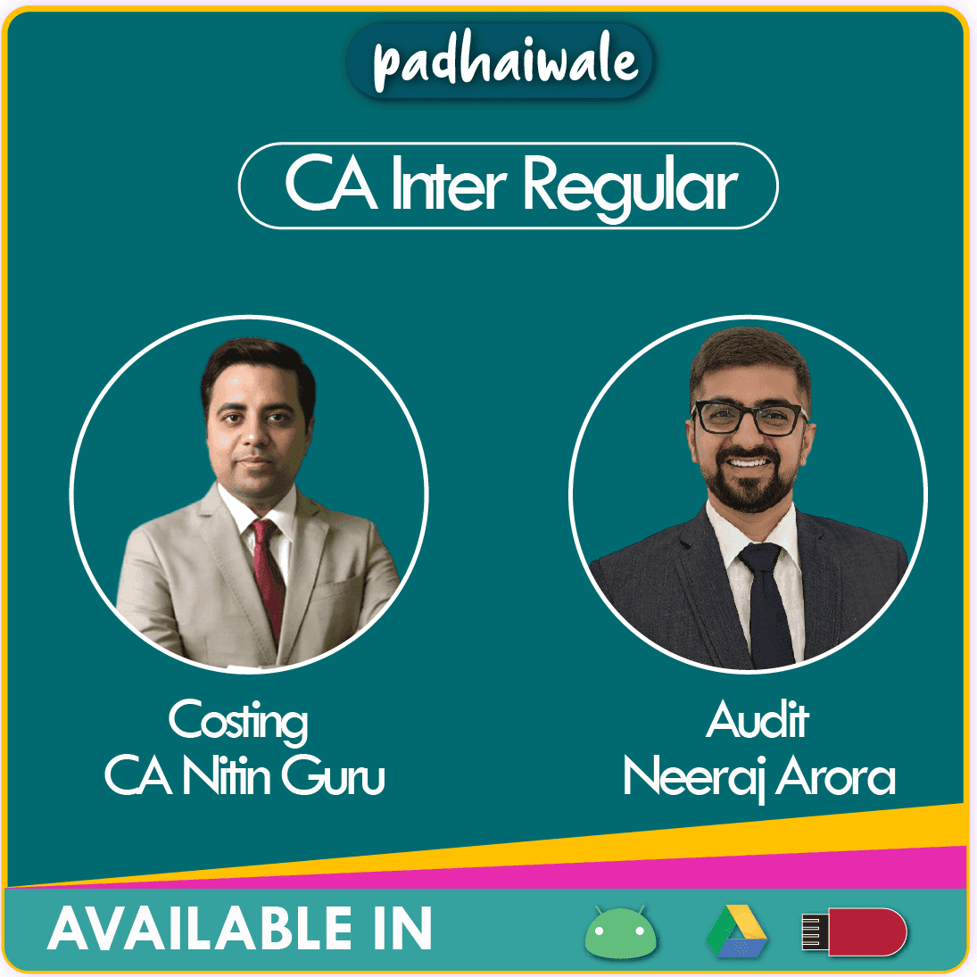 CA Inter Costing + Audit Combo Regular Batch by Neeraj Arora and CA Nitin Guru