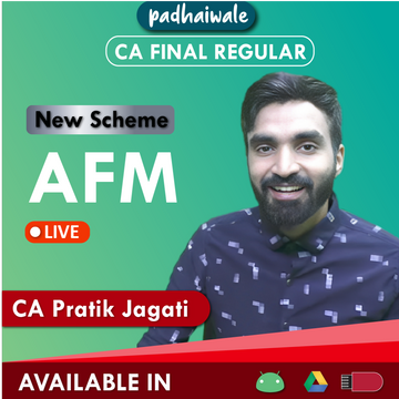 CA Final AFM Live New Scheme Pratik Jagati