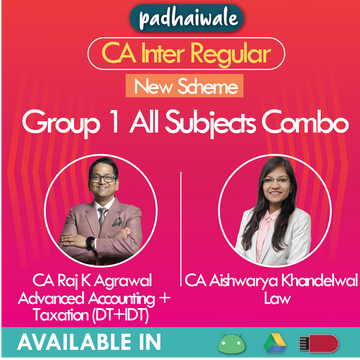 CA Inter Group 1 All Subjects Combo New Scheme Raj K Agrawal Aishwarya Khandelwal