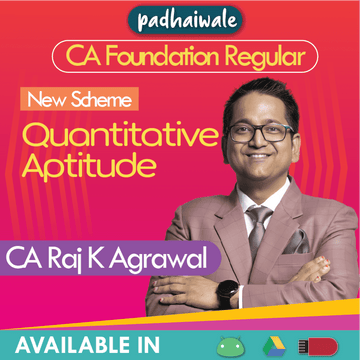 CA Foundation Quantitative Aptitude New Scheme Raj K Agrawal