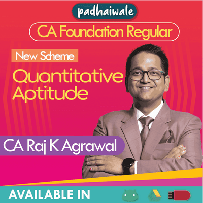 CA Foundation Quantitative Aptitude Regular Batch New Scheme by CA Raj K Agrawal