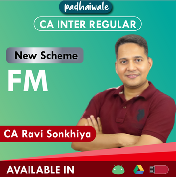 CA Inter FM New Scheme Ravi Sonkhiya