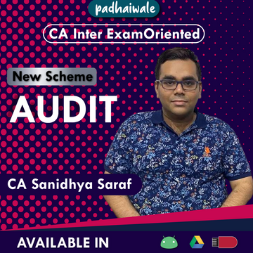 CA Inter Audit Exam-Oriented New Scheme Sanidhya Saraf