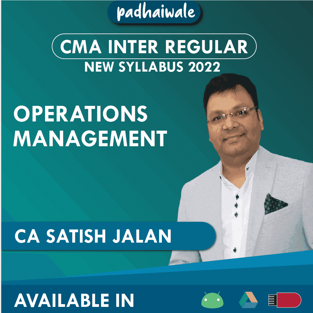 CMA Inter OM Regular Batch by CA Satish Jalan
