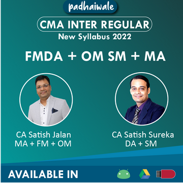 CMA Inter FMDA + OM SM + MA Combo Satish Jalan Satish Sureka