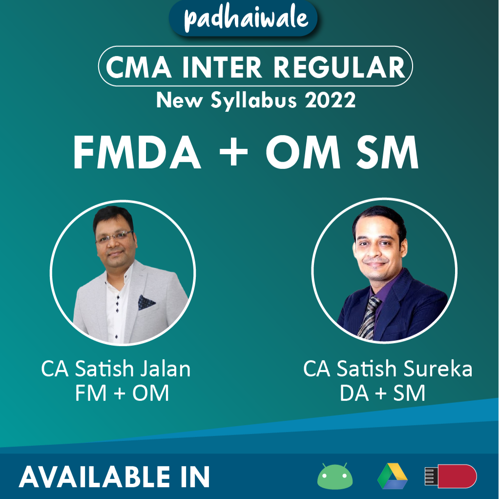 CMA Inter FMDA + OM SM Combo Satish Jalan Satish Sureka
