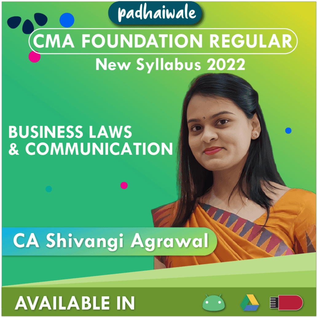 CMA Foundation Fundamentals of Business Laws Regular Batch by CA Shivangi Agrawal