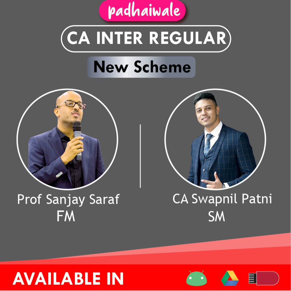 CA Inter FM SM New Scheme Swapnil Patni Sanjay Saraf