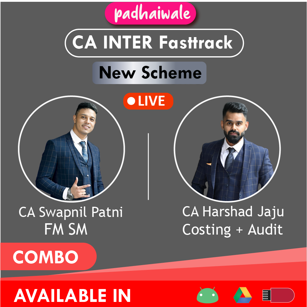 CA Inter Group 2 All Subjects Combo Regular Live Batch by CA Swapnil Patni, and CA Harshad Jaju